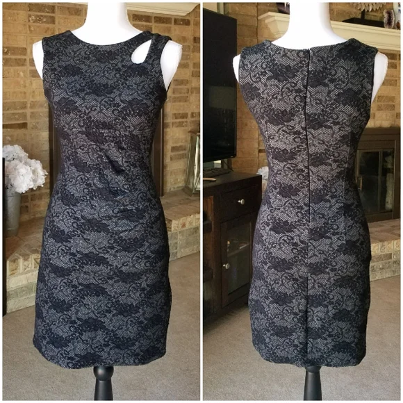 Black Lace Mini Bodycon Dress from Europe - Picture 2 of 10